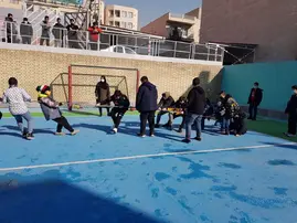مدرسه بهان، عکس از حیاط متوسطه دوره اول پسرانه بهان منطقه 5